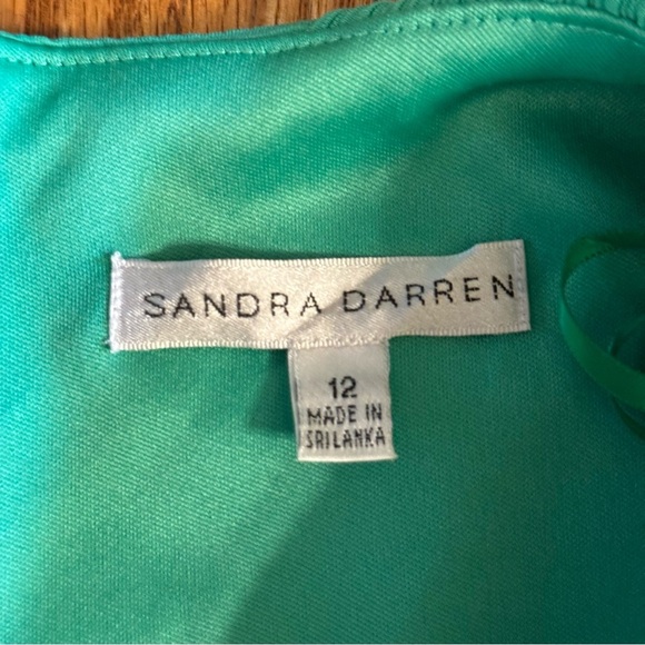 Sandra Darren Blue Sleeveless A-Line Mini Dress Womens Size 12 - Picture 3 of 5